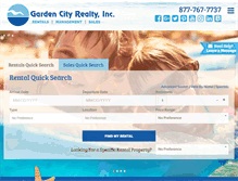 Tablet Screenshot of gardencityrealty.com